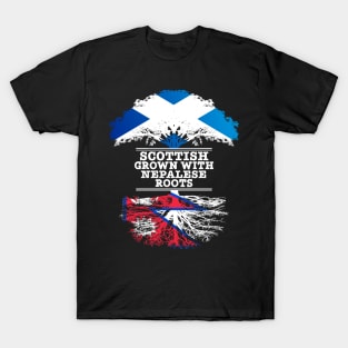 Scottish Grown With Nepalese Roots - Gift for Nepalese With Roots From Nepal T-Shirt